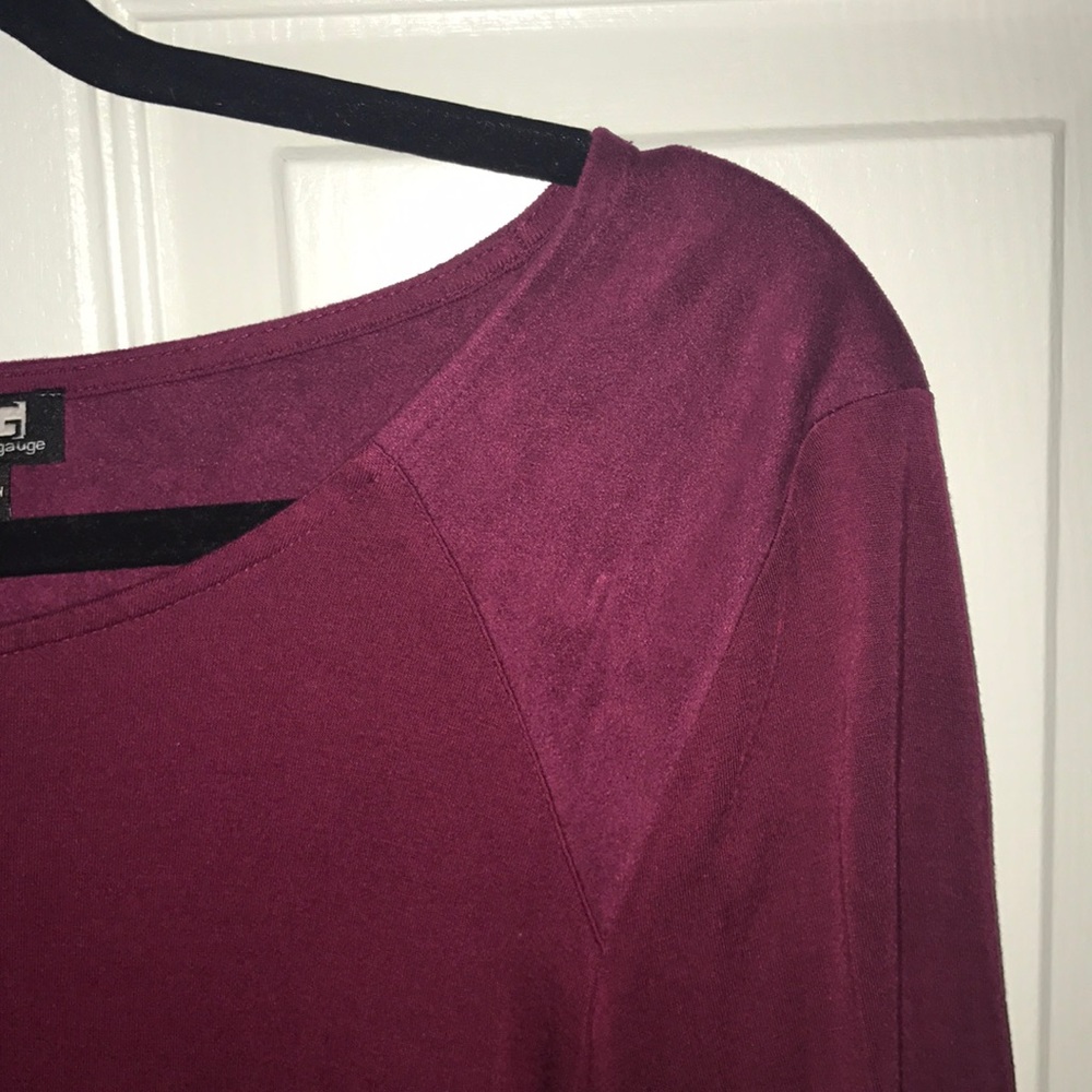 Long Sleeve Raspberry Top - Picture 2 of 2